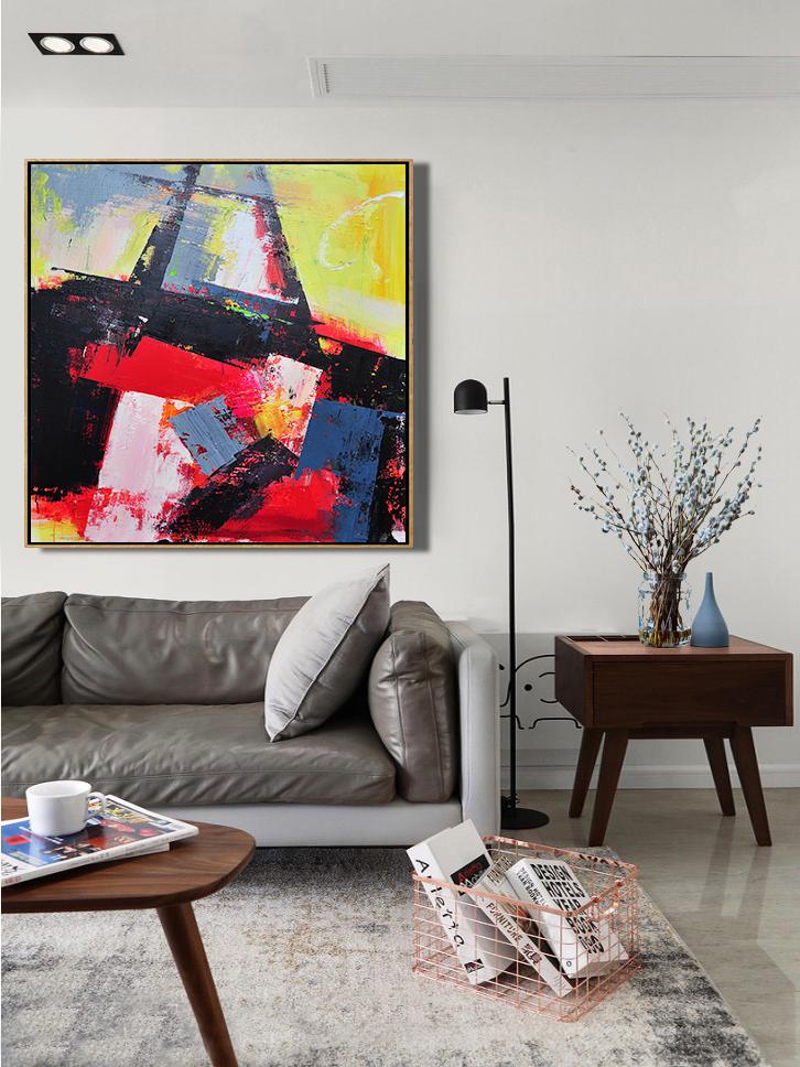 Palette Knife Contemporary Art #L59A - Click Image to Close